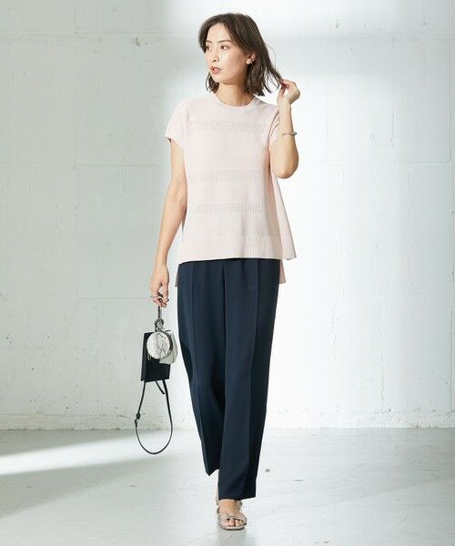 L size ONWARD(大きいサイズ) / エルサイズオンワード ニット・セーター | 【洗える】ミックスパターンニット | 詳細1