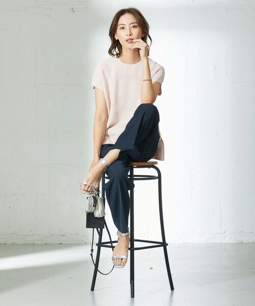 L size ONWARD(大きいサイズ) / エルサイズオンワード ニット・セーター | 【洗える】ミックスパターンニット | 詳細3