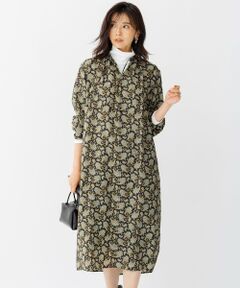 L size ONWARD(大きいサイズ) / エルサイズオンワード ロング・マキシ丈ワンピース | 【洗える】Ratti ペイズリープリント ワンピース