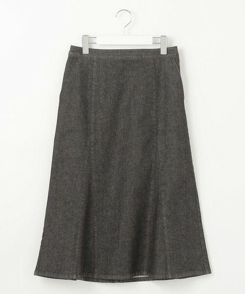 L size ONWARD(大きいサイズ) / エルサイズオンワード デニムスカート | 【洗える】10oz Stretch Denim スカート | 詳細4