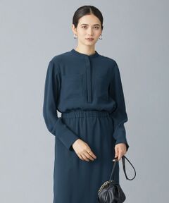 L size ONWARD(大きいサイズ) / エルサイズオンワード シャツ・ブラウス | 【WEB限定カラーあり・洗える】ライトダブルクロス プルオーバーブラウス