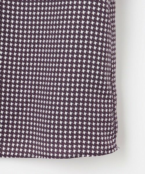 L size ONWARD(大きいサイズ) / エルサイズオンワード カットソー | 千鳥プリント スリットフリルネック カットソー | 詳細18