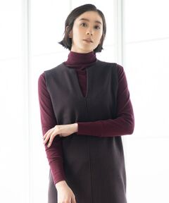 L size ONWARD(大きいサイズ) / エルサイズオンワード カットソー | 【洗える】ベアテレコ ボトルネック カットソー