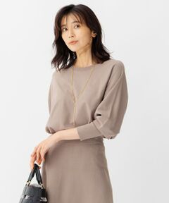 L size ONWARD(大きいサイズ) / エルサイズオンワード ニット・セーター | ヴィスコースストレッチ ドルマン ニット