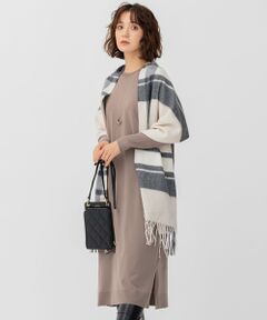 L size ONWARD(大きいサイズ) / エルサイズオンワード ミニ丈・ひざ丈ワンピース | 【好評につきカラー追加】ヴィスコースストレッチ リブ袖 ワンピース