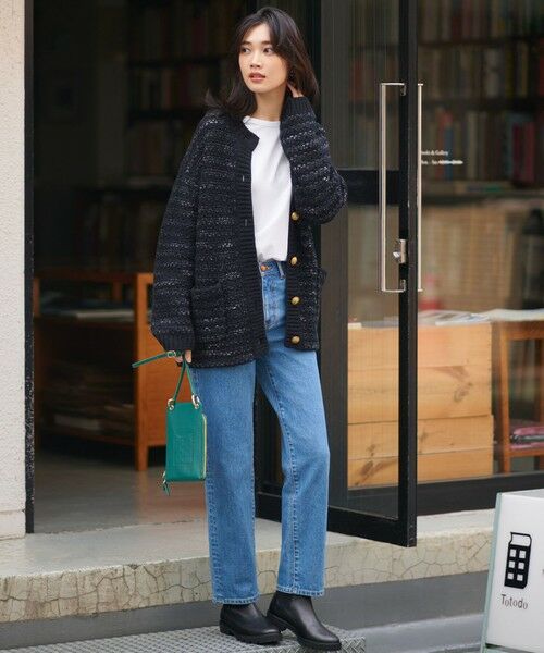 L size ONWARD(大きいサイズ) / エルサイズオンワード デニムパンツ | 23区DENIM ワイドストレート パンツ | 詳細1