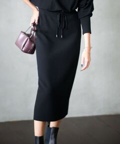 L size ONWARD(大きいサイズ) / エルサイズオンワード ミニ・ひざ丈スカート | ヴィスコースストレッチ タイト スカート