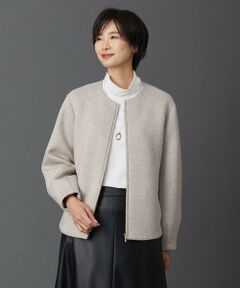 L size ONWARD(大きいサイズ) / エルサイズオンワード ブルゾン | 【洗える】ダンボール ブルゾン