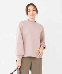 L size ONWARD(大きいサイズ) / エルサイズオンワード カットソー | 【2WAY】襟付マシュマロタッチ プルオーバー