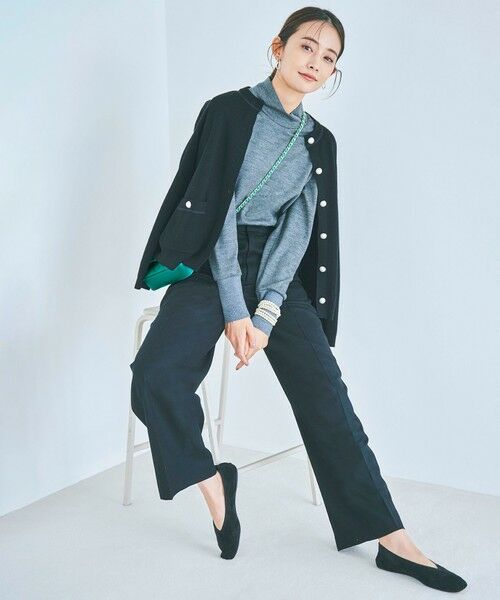 L size ONWARD(大きいサイズ) / エルサイズオンワード カットソー | 【洗える】ウールミルドジャージー カットソー | 詳細2