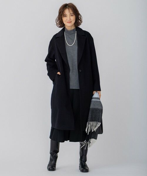 L size ONWARD(大きいサイズ) / エルサイズオンワード カットソー | 【洗える】ウールミルドジャージー カットソー | 詳細3