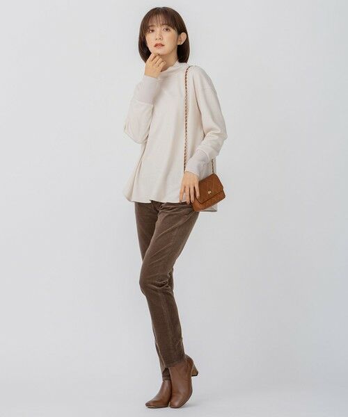 L size ONWARD(大きいサイズ) / エルサイズオンワード カットソー | 【洗える】ウールミルドジャージー カットソー | 詳細6