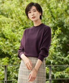 L size ONWARD(大きいサイズ) / エルサイズオンワード ニット・セーター | 【洗える】SECOND PRINCE モックネック ニット