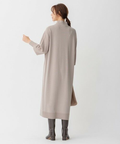 L size ONWARD(大きいサイズ) / エルサイズオンワード ミニ丈・ひざ丈ワンピース | 【洗える】ウールミックス ニットワンピース | 詳細2