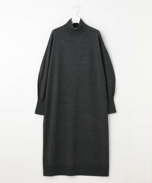 L size ONWARD(大きいサイズ) / エルサイズオンワード ミニ丈・ひざ丈ワンピース | 【洗える】ウールミックス ニットワンピース | 詳細9