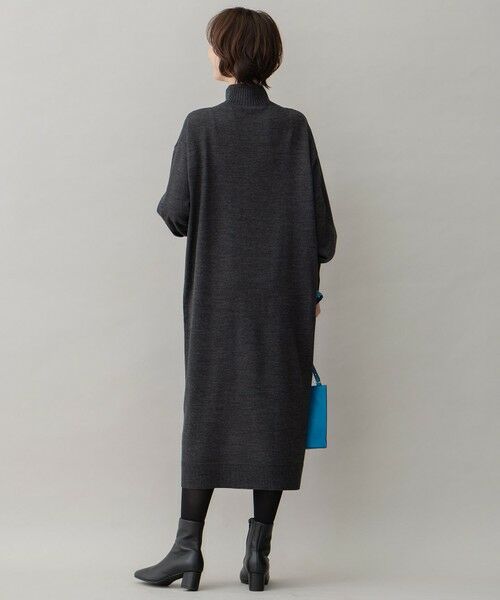 L size ONWARD(大きいサイズ) / エルサイズオンワード ミニ丈・ひざ丈ワンピース | 【洗える】ウールミックス ニットワンピース | 詳細8