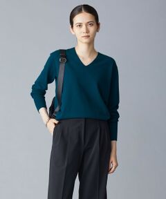 L size ONWARD(大きいサイズ) / エルサイズオンワード ニット・セーター | 【人気のため新色追加・WEB限定カラーあり】ソフトウールハイゲージ Vネックニット