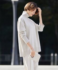 L size ONWARD(大きいサイズ) / エルサイズオンワード ニット・セーター | 【新色追加・WEB限定カラーあり】 ソフトカシミヤミックス ハイネックニット