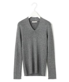 L size ONWARD(大きいサイズ) / エルサイズオンワード ニット・セーター | 【洗える】エクストラファインメリノリブ Vネックニット