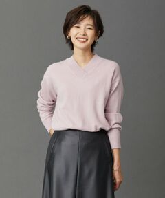 【洗える・WEB限定カラーあり】CASHMERE BLEND Vネック ニット