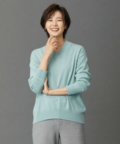 【洗える・WEB限定カラーあり】CASHMERE BLEND Vネック ニット