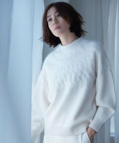 L size ONWARD(大きいサイズ) / エルサイズオンワード ニット・セーター | フェアアイル クルーネックニット