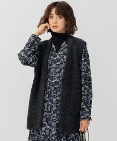 L size ONWARD(大きいサイズ) / エルサイズオンワード ベスト | ブークレ ニット ベスト