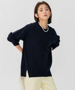 【CLASSY.1月号掲載】ウールコード クルーネック ニット