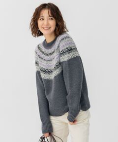 L size ONWARD(大きいサイズ) / エルサイズオンワード ニット・セーター | 【CLASSY.12月号掲載】フェアアイル ニット