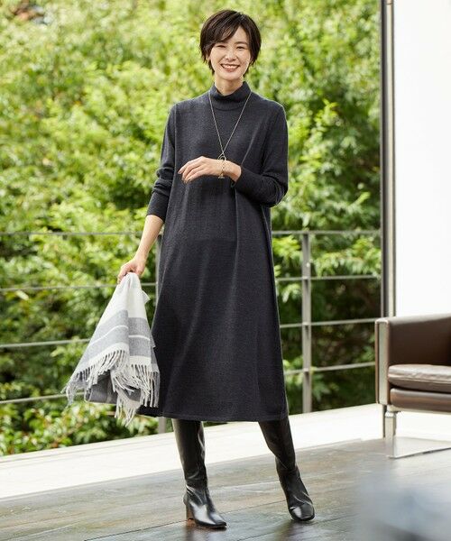 セール】 【WEB限定カラーあり・洗える】EASY WOOL ワンピース (ミニ