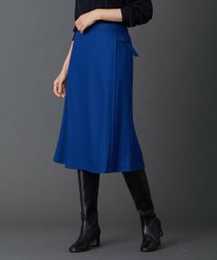 L size ONWARD(大きいサイズ) / エルサイズオンワード ミニ・ひざ丈スカート | 【洗える・イージーケア】ウールスムースジャージー スカート