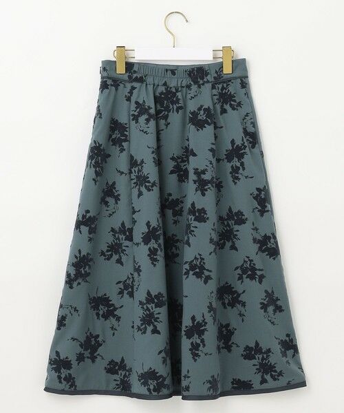 L size ONWARD(大きいサイズ) / エルサイズオンワード ミニ・ひざ丈スカート | フラワーブーケフロッキー スカート | 詳細8