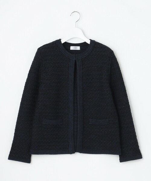 L size ONWARD(大きいサイズ) / エルサイズオンワード カーディガン・ボレロ | 【洗える】TWEED KNIT カーディガン | 詳細3