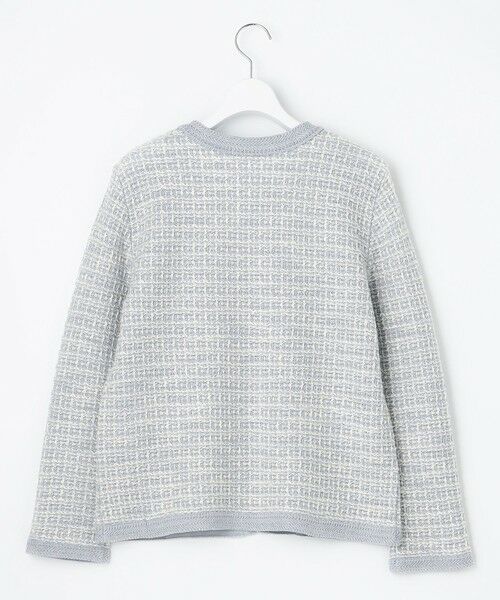 L size ONWARD(大きいサイズ) / エルサイズオンワード カーディガン・ボレロ | 【洗える】TWEED KNIT カーディガン | 詳細11