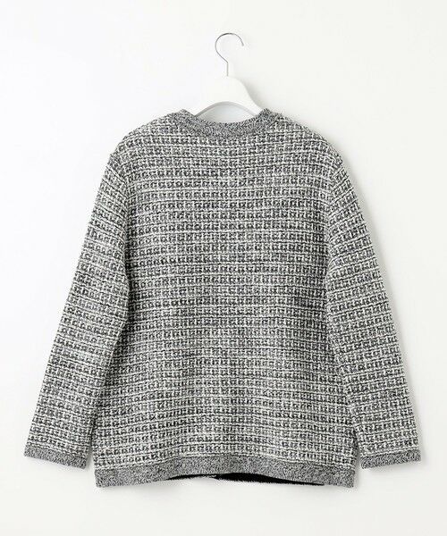 L size ONWARD(大きいサイズ) / エルサイズオンワード カーディガン・ボレロ | 【洗える】TWEED KNIT ミドル カーディガン | 詳細8