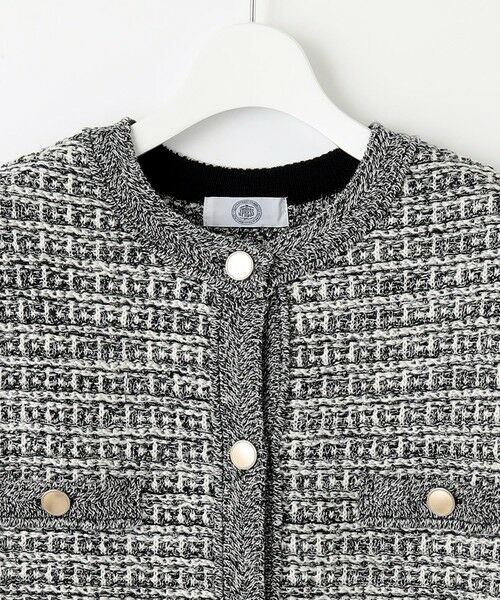 L size ONWARD(大きいサイズ) / エルサイズオンワード カーディガン・ボレロ | 【洗える】TWEED KNIT ミドル カーディガン | 詳細9