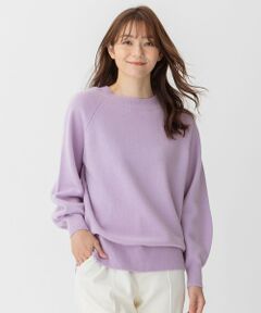 【洗える】ウールカシミヤブレンド ボートネックプルオーバー