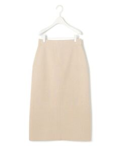 L size ONWARD(大きいサイズ) / エルサイズオンワード ミニ・ひざ丈スカート | 【洗える】 シャイニースムース ニットスカート