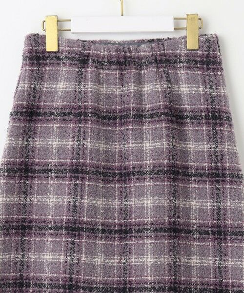 L size ONWARD(大きいサイズ) / エルサイズオンワード ミニ・ひざ丈スカート | ツイードラップミニ スカート | 詳細10