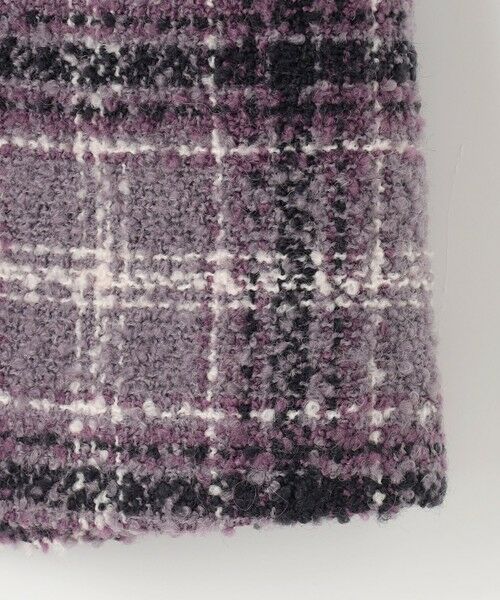 L size ONWARD(大きいサイズ) / エルサイズオンワード ミニ・ひざ丈スカート | ツイードラップミニ スカート | 詳細12