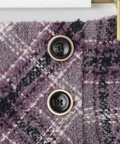 L size ONWARD(大きいサイズ) / エルサイズオンワード ミニ・ひざ丈スカート | ツイードラップミニ スカート | 詳細13