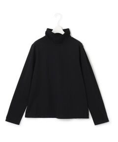 【洗える】CottonSingleJersey ハイネックプルオーバー