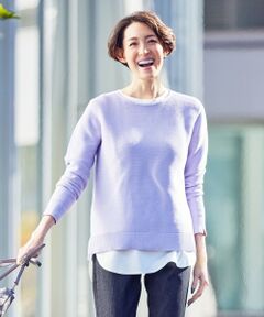 L size ONWARD(大きいサイズ) / エルサイズオンワード ニット・セーター | 【洗える】 ハウストンオーガニック ニット