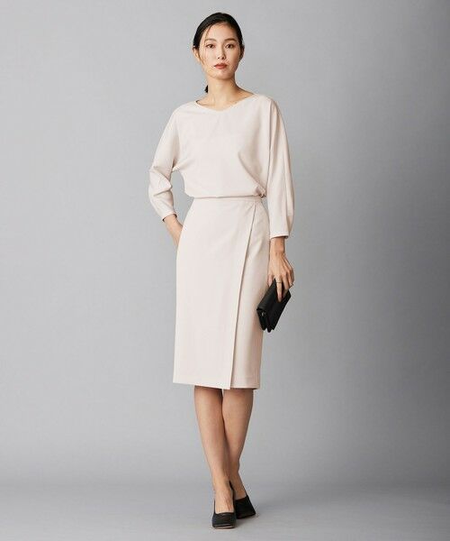 L size ONWARD(大きいサイズ) / エルサイズオンワード ミニ・ひざ丈スカート | 【新色追加】Fied ラップ風スカート | 詳細10