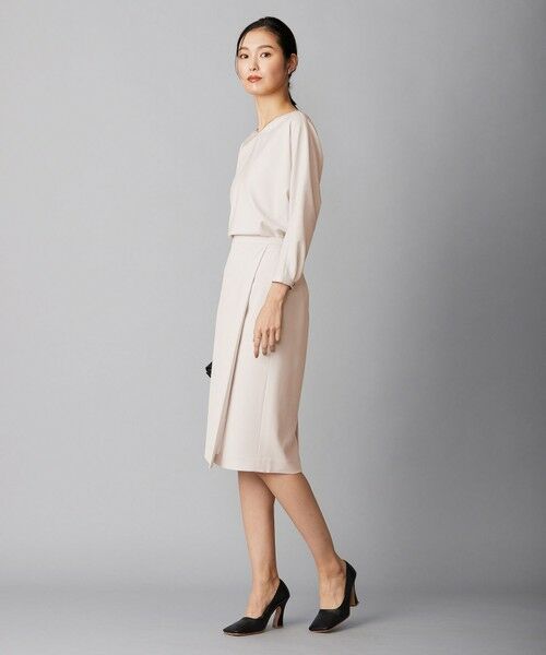 L size ONWARD(大きいサイズ) / エルサイズオンワード ミニ・ひざ丈スカート | 【新色追加】Fied ラップ風スカート | 詳細11