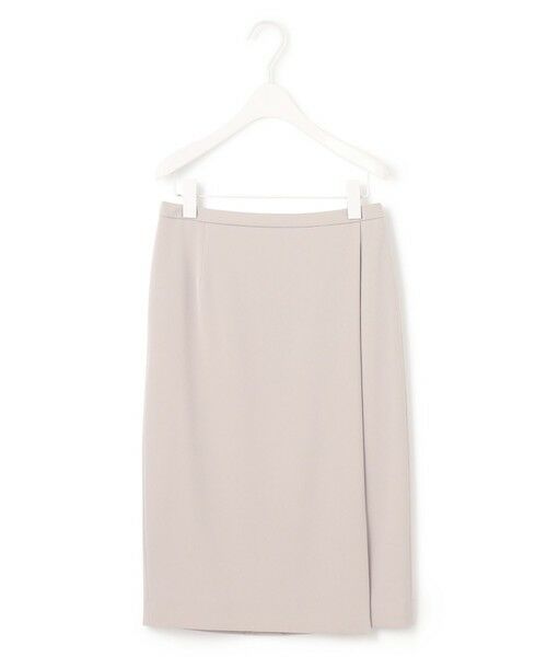 L size ONWARD(大きいサイズ) / エルサイズオンワード ミニ・ひざ丈スカート | 【新色追加】Fied ラップ風スカート | 詳細17