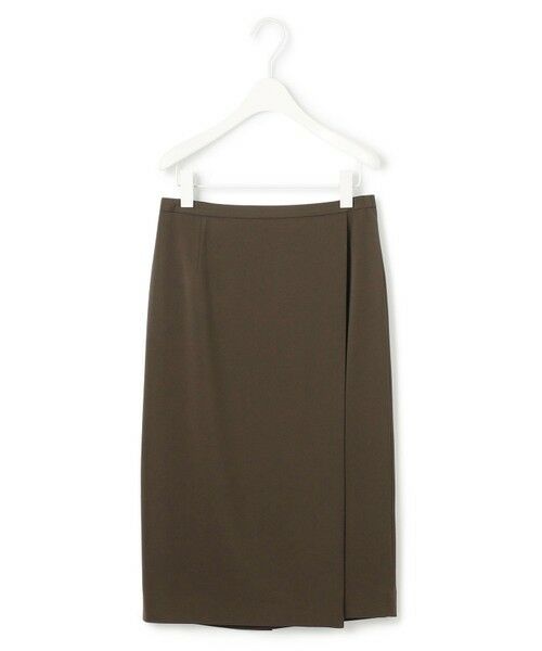 L size ONWARD(大きいサイズ) / エルサイズオンワード ミニ・ひざ丈スカート | 【新色追加・防シワ・速乾・洗える】Fied ラップ風スカート | 詳細27