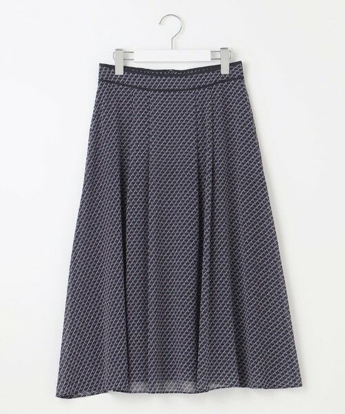 L size ONWARD(大きいサイズ) / エルサイズオンワード ミニ・ひざ丈スカート | 【洗える】 Geometric Print スカート | 詳細4