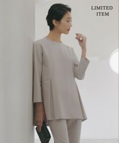 L size ONWARD(大きいサイズ) / エルサイズオンワード シャツ・ブラウス | 【WEB限定・セットアップ対応】コットンコンプレッシャー ペプラムプルオーバー