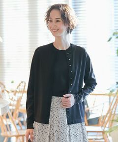 L size ONWARD(大きいサイズ) / エルサイズオンワード ニット・セーター | 【洗える/セット可】シャインハイゲージ カーディガン